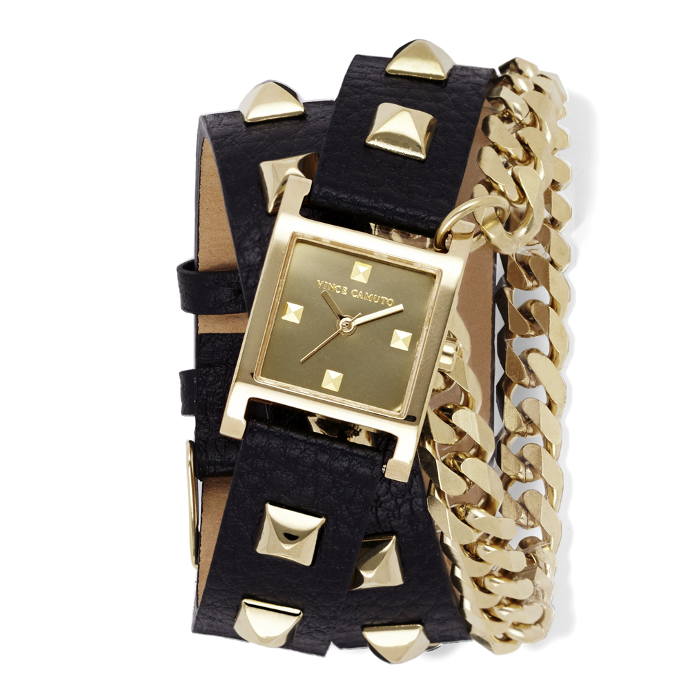 Vince Camuto Double Wrap Watch in Gold (ROSEGOLD/WHITE) Lyst