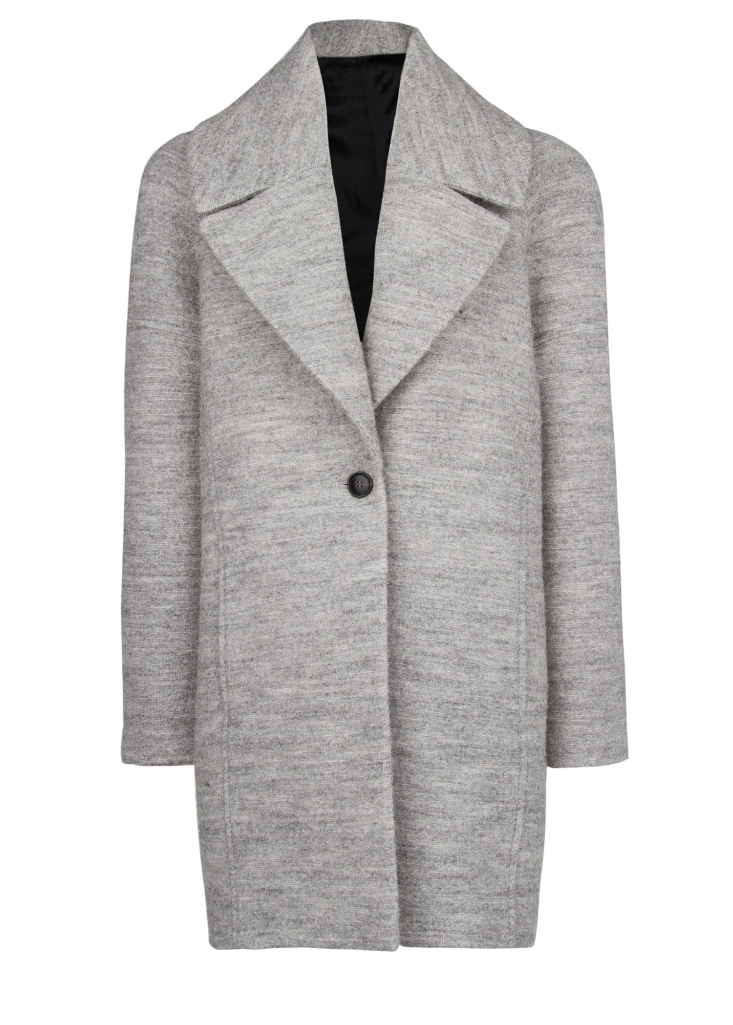 Mango Wool blend Straight fit Coat in Gray (Light Grey) Lyst