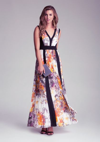 Bebe Petite Floral Maxi Dress in Floral