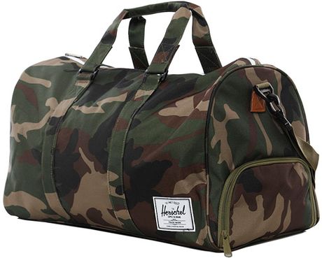 Herschel Supply Co. Novel Duffle Bag in Green for Men (woodland camo/woodland camo) | Lyst