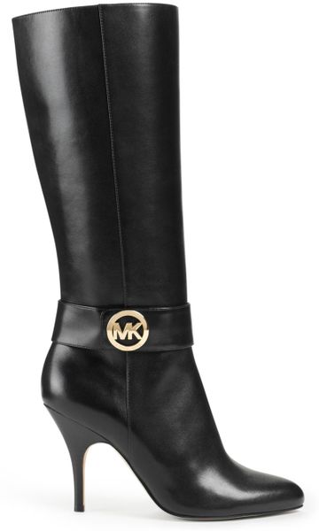 michael kors knee high boots black