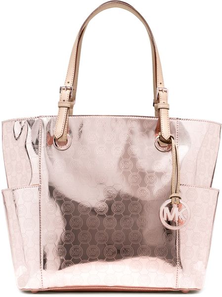 michael kors rose print bag