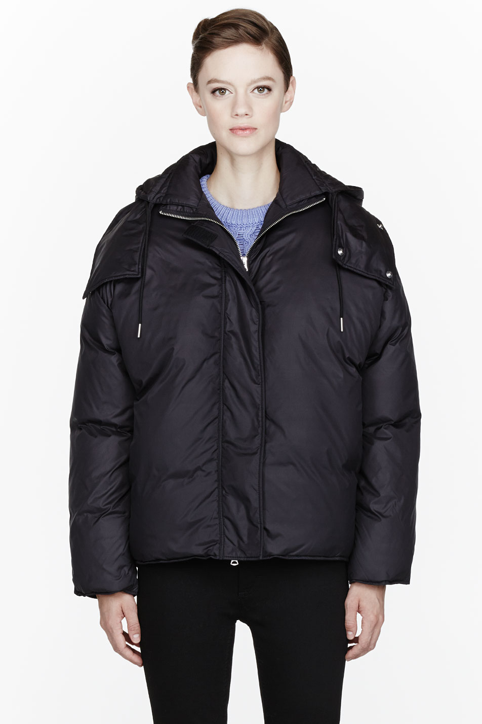 acne puffer coat
