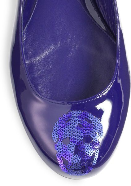 alexander mcqueen flats with skull