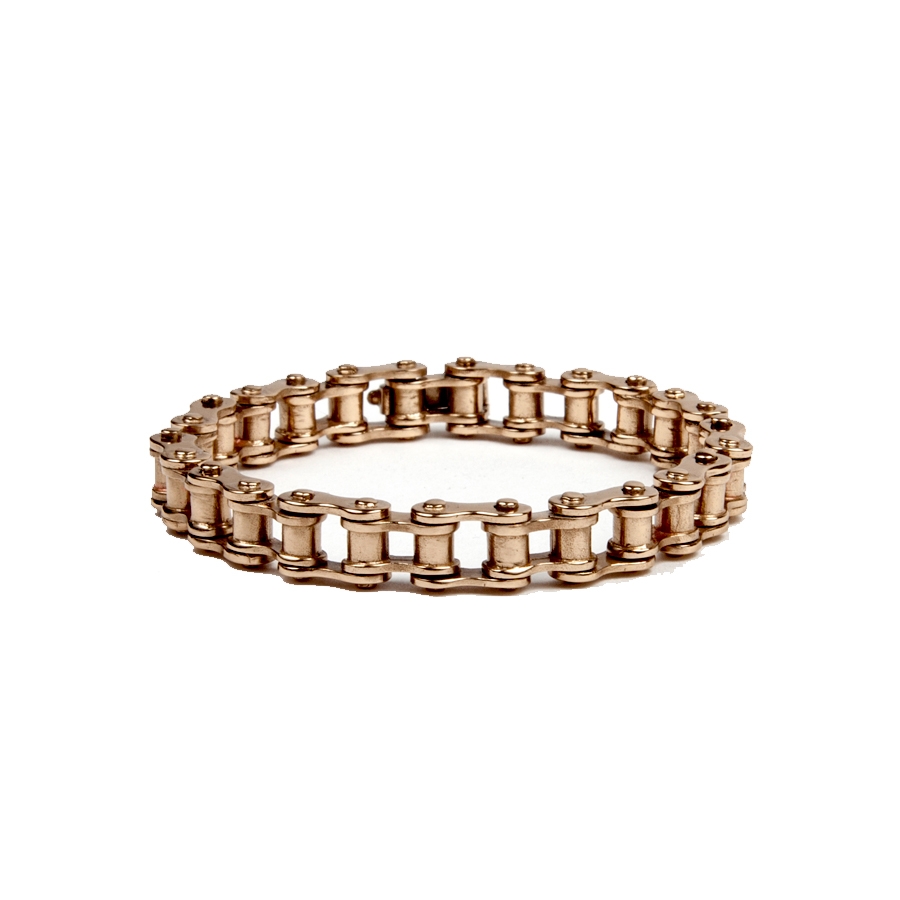Bernard Delettrez Bronze Bicycle Chain Bracelet in Gold (bronze) Lyst