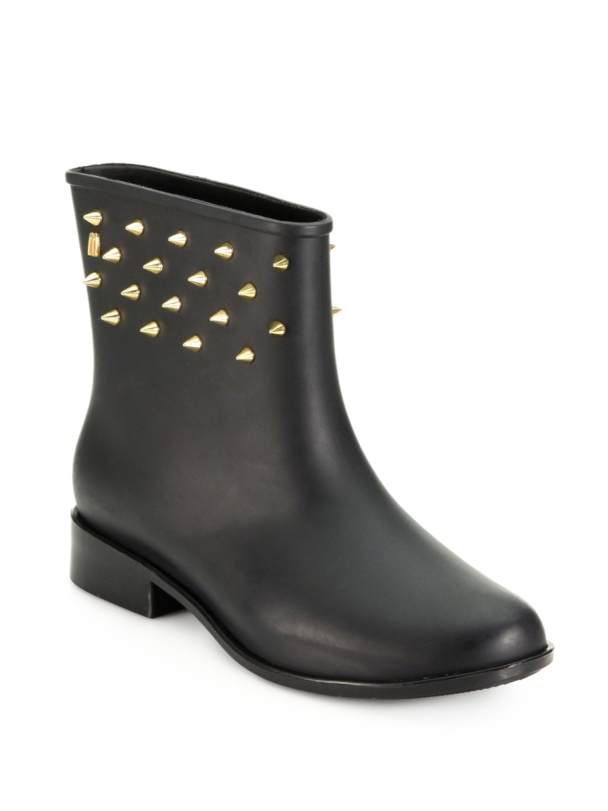 Melissa Moon Dust Spiked Ankle Boots in Gray (BLACKGOLD) Lyst