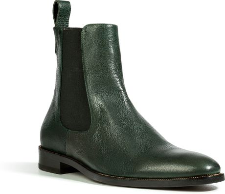 green chelsea boots mens