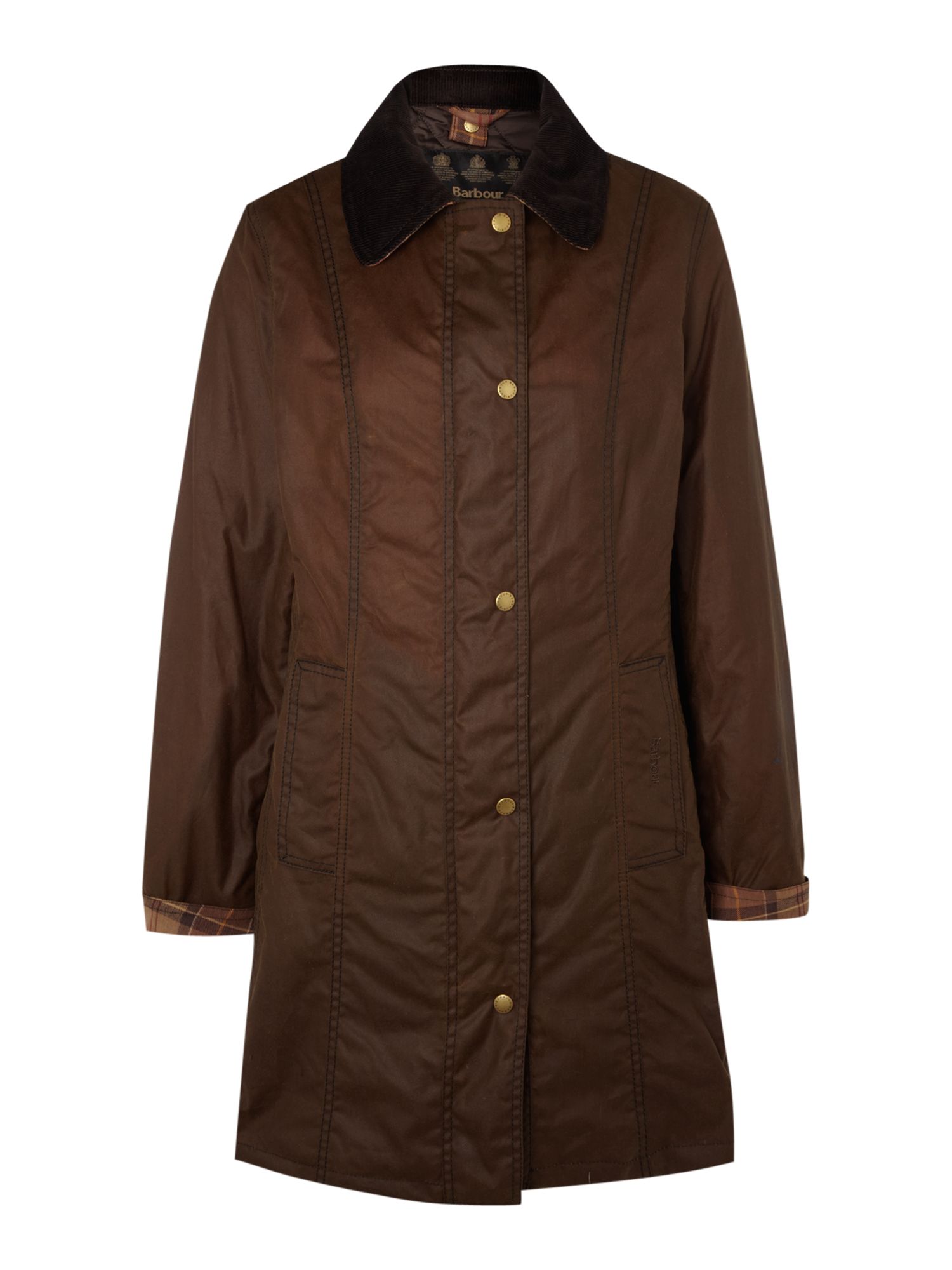 Barbour Belsay Jacket In Brown Lyst