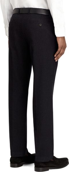 black pinstripe trousers men