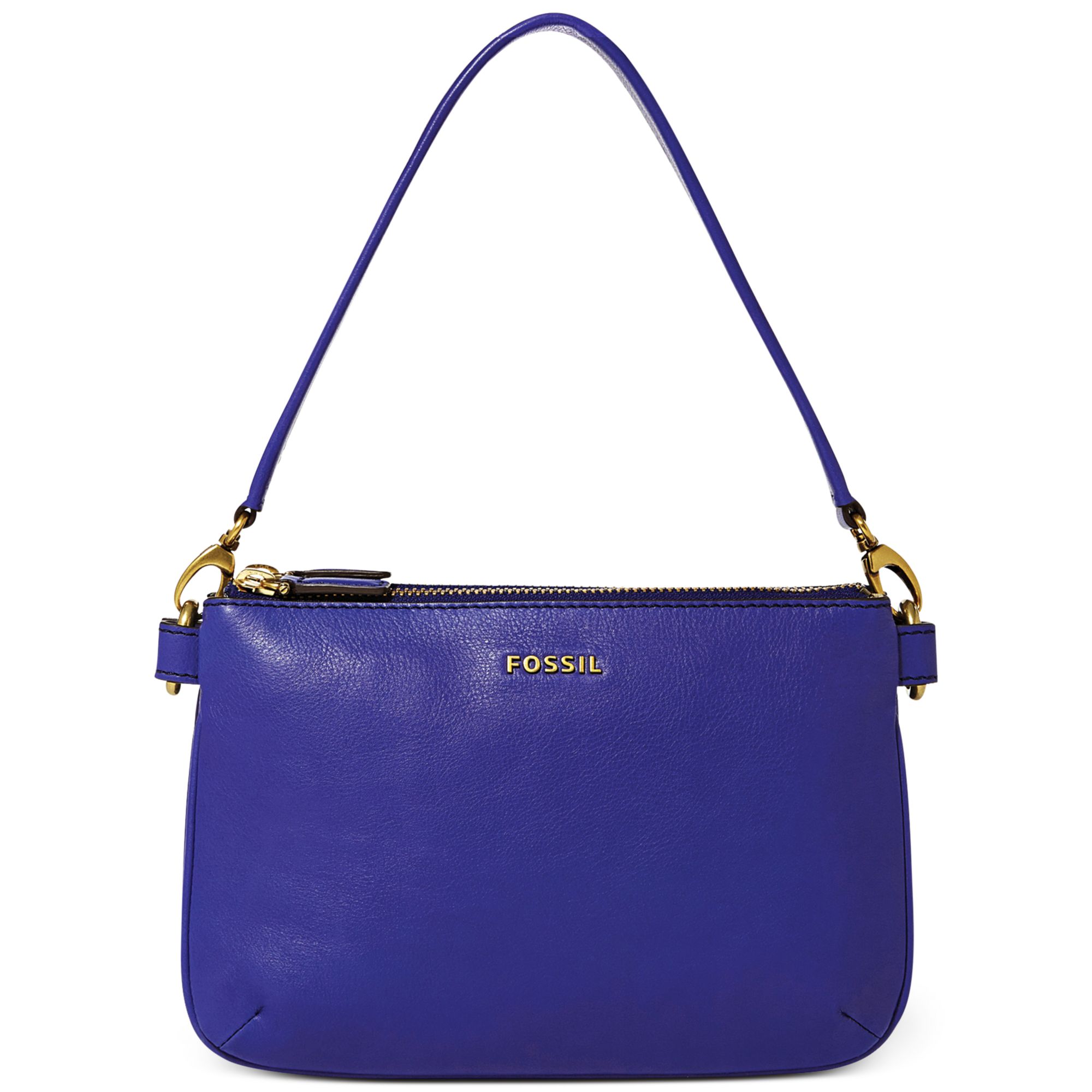 Fossil Memoir Pocketbook Top Zip Shoulder Bag in Purple (DARK VIOLET