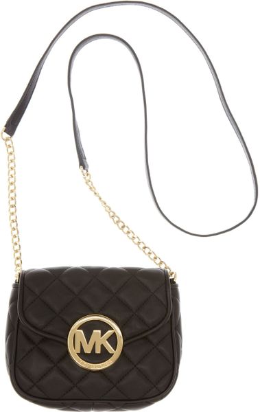 Michael Kors Fulton Quilt Small Crossbody in Black