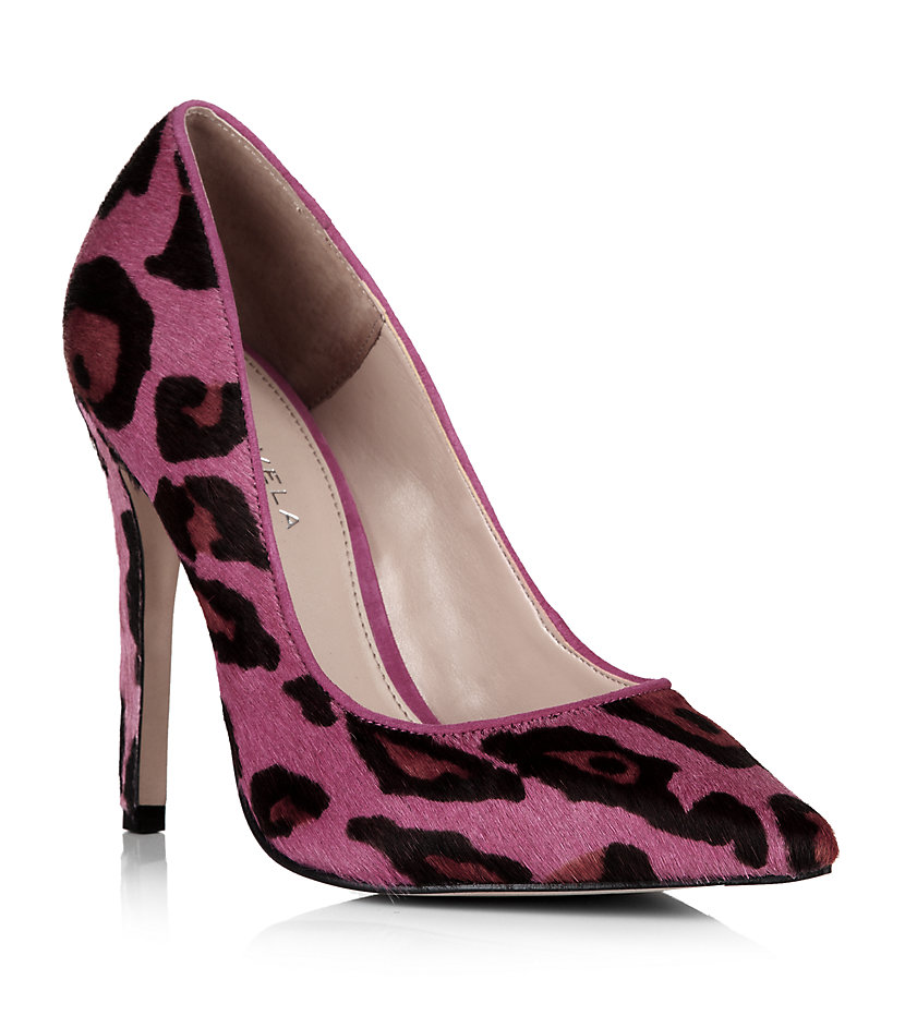 kurt geiger leopard print flats