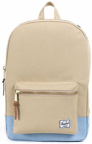 beige backpack herschel