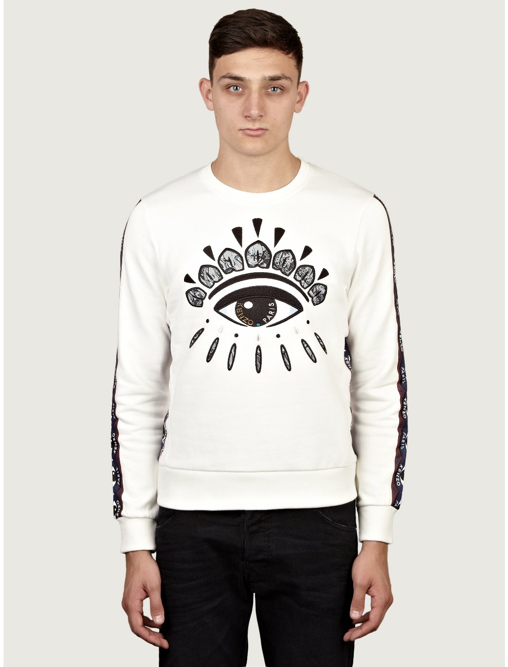 kenzo eye sweatshirt white