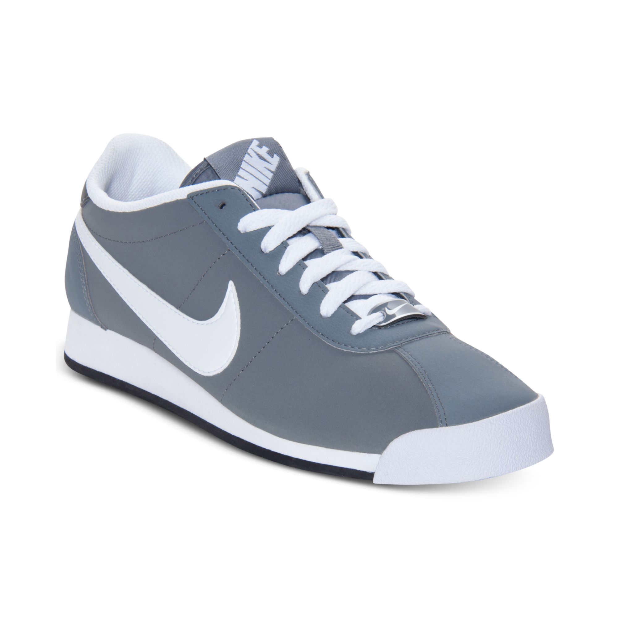 Nike Men'S Marquee Leather Casual Sneakers From Finish Line in Gray for