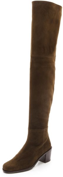 stuart weitzman green boots