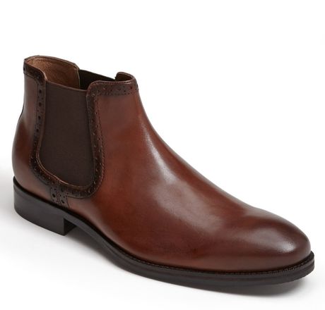 Johnston  Murphy Tyndall Chelsea Boot in Brown for Men (Mahogany ...
