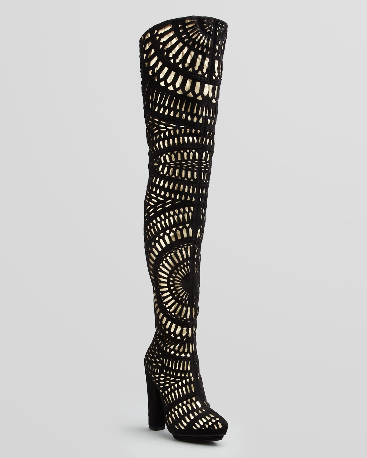 the band knee high platform boot jeffrey campbell