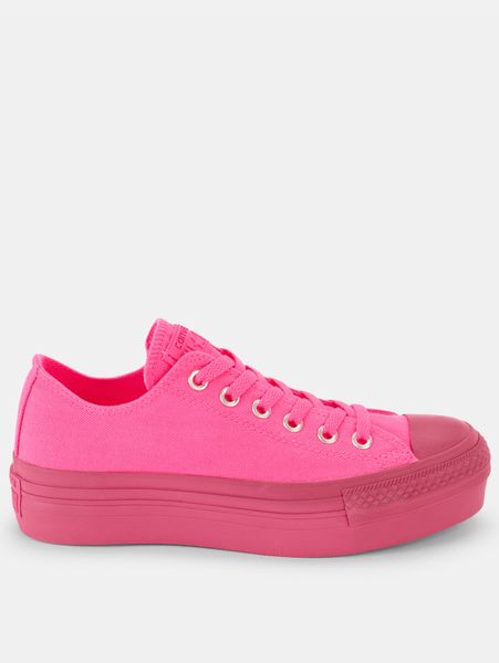 converse all star platform pink