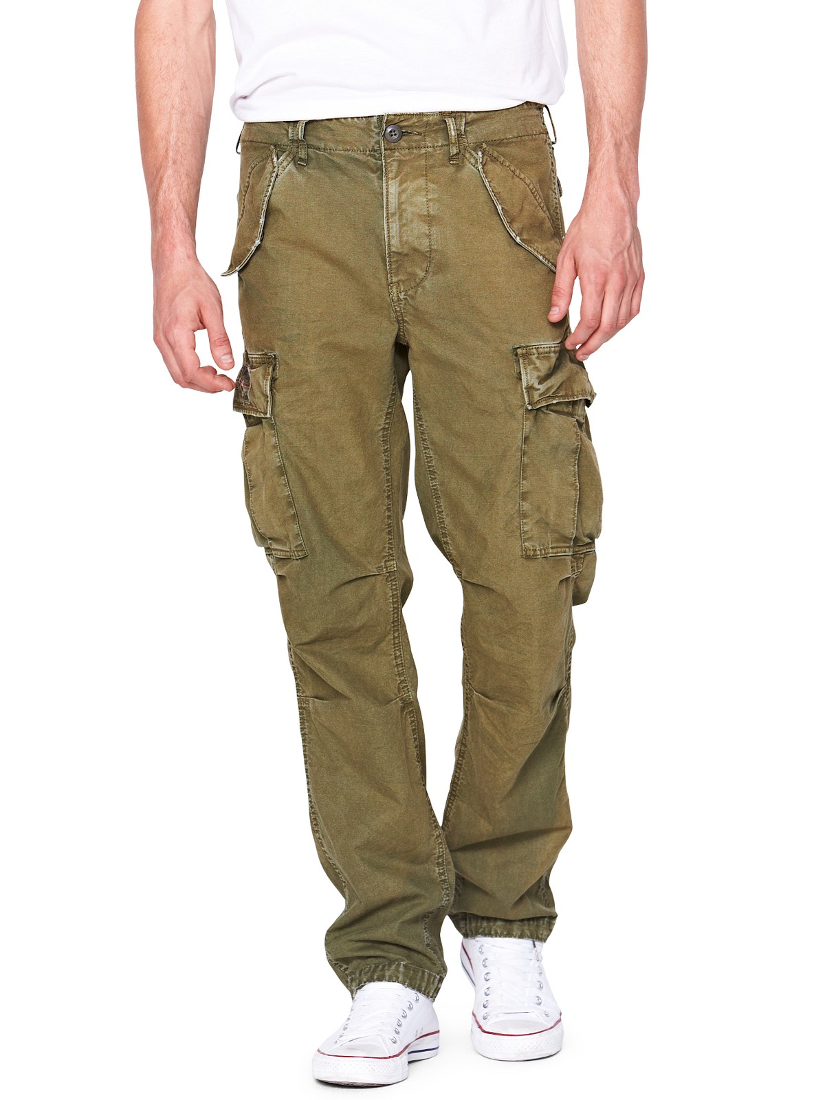 Denim & Supply Ralph Lauren Mens Field Cargo Pants in Green for Men