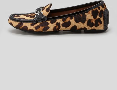 Donald J Pliner Viky Animalprint Calf Hair Driver Shoe in Animal ...