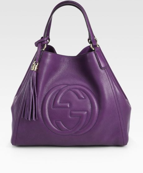 gucci purple soho bag