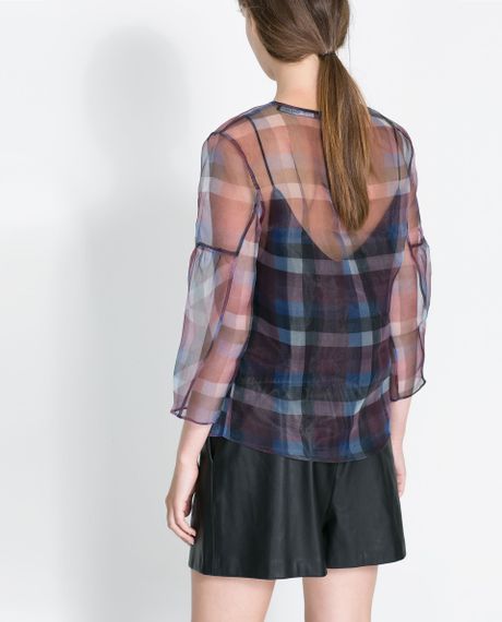 organza shirt zara