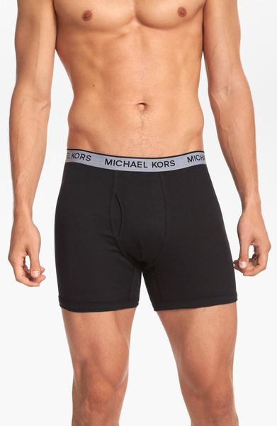 Michael Kors Soft Touch Boxer Briefs in Black for Men