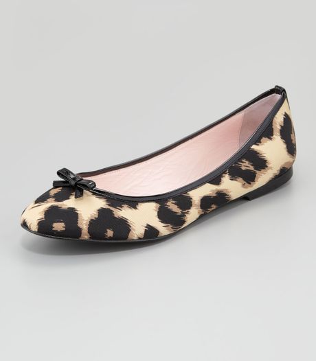 pretty ballerina leopard flats