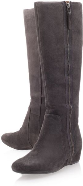 nine west grey suede boots