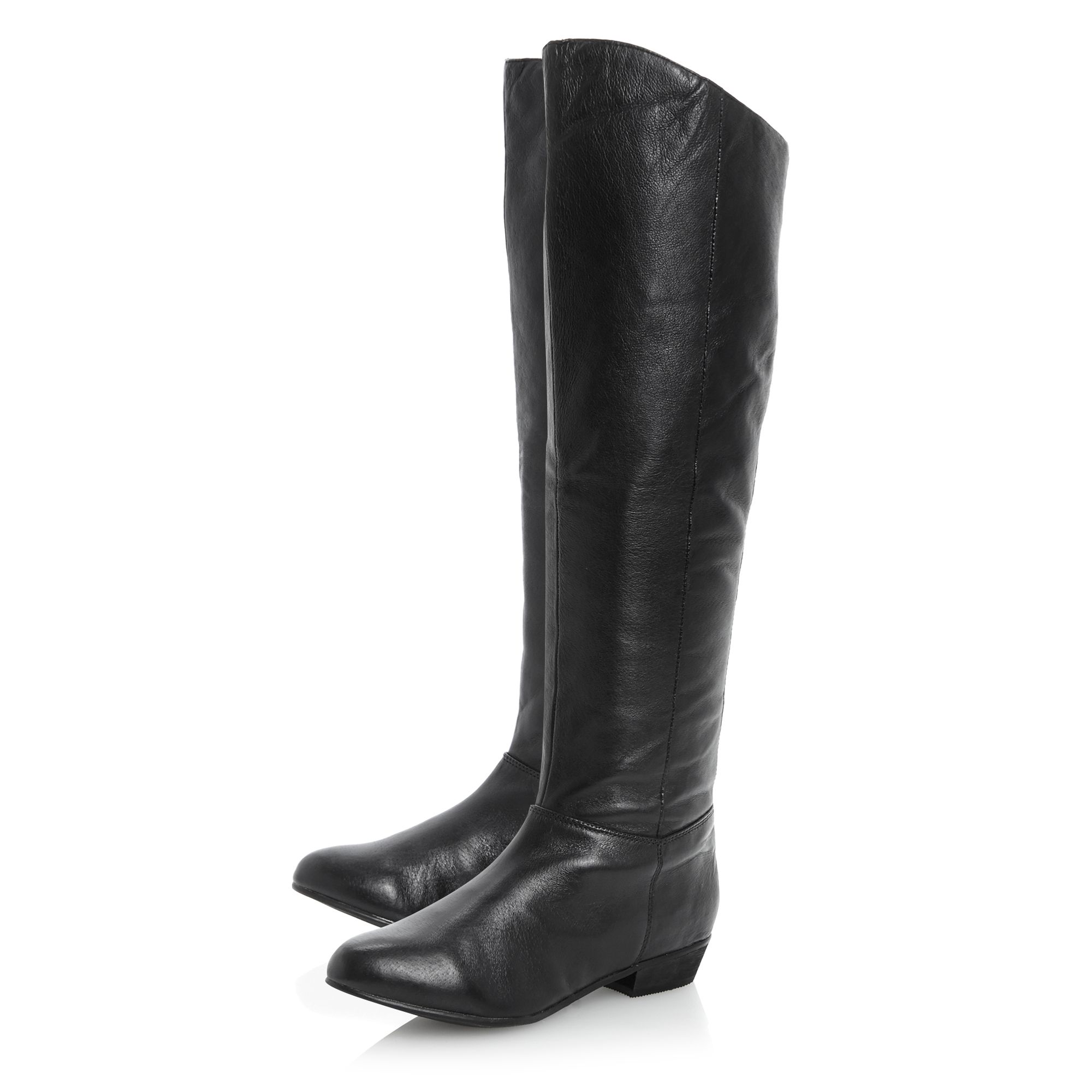 Steve Madden Creationsimple Knee High Boots in Black (Black Leather ...