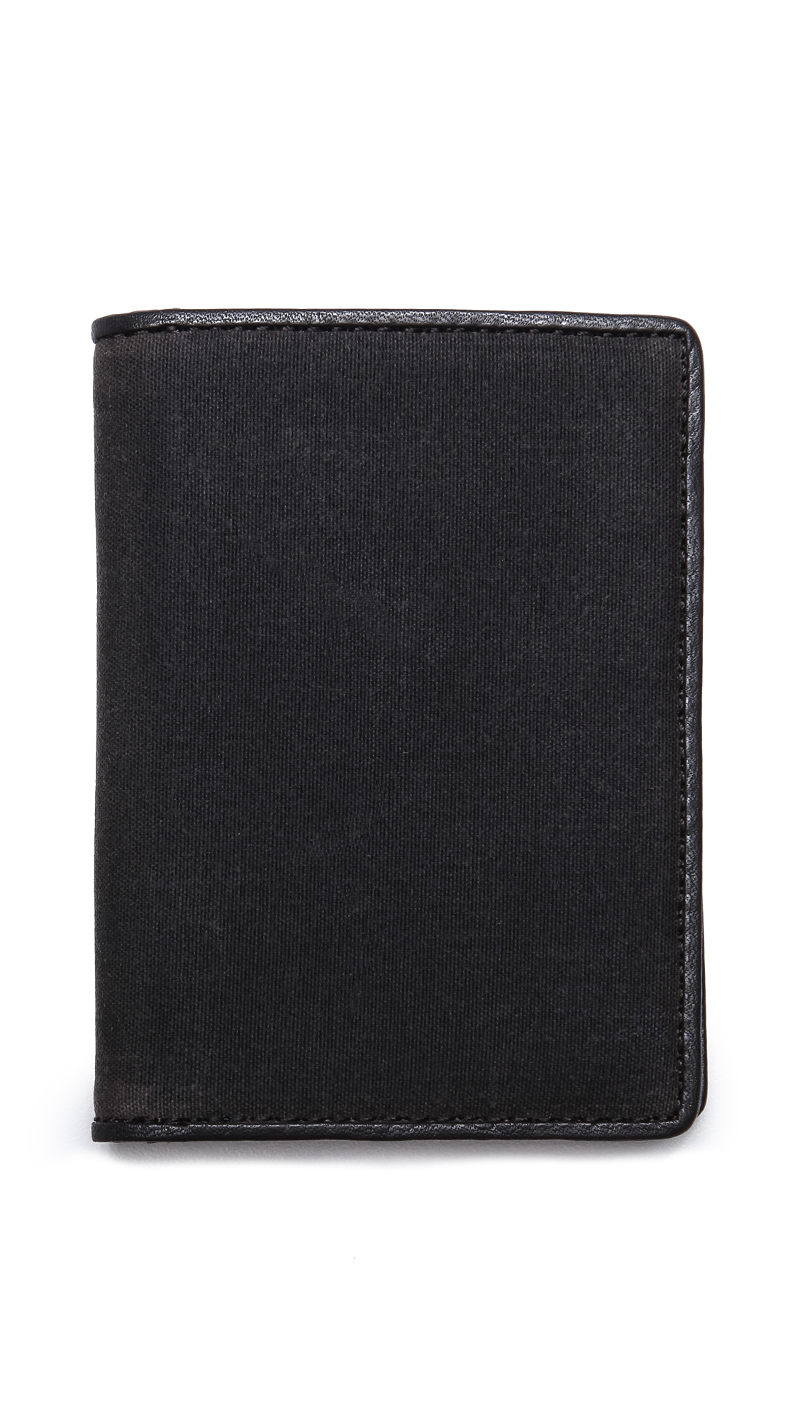 Jack Spade Waxwear Vertical Wallet in Black for Men (Chocolate) Lyst