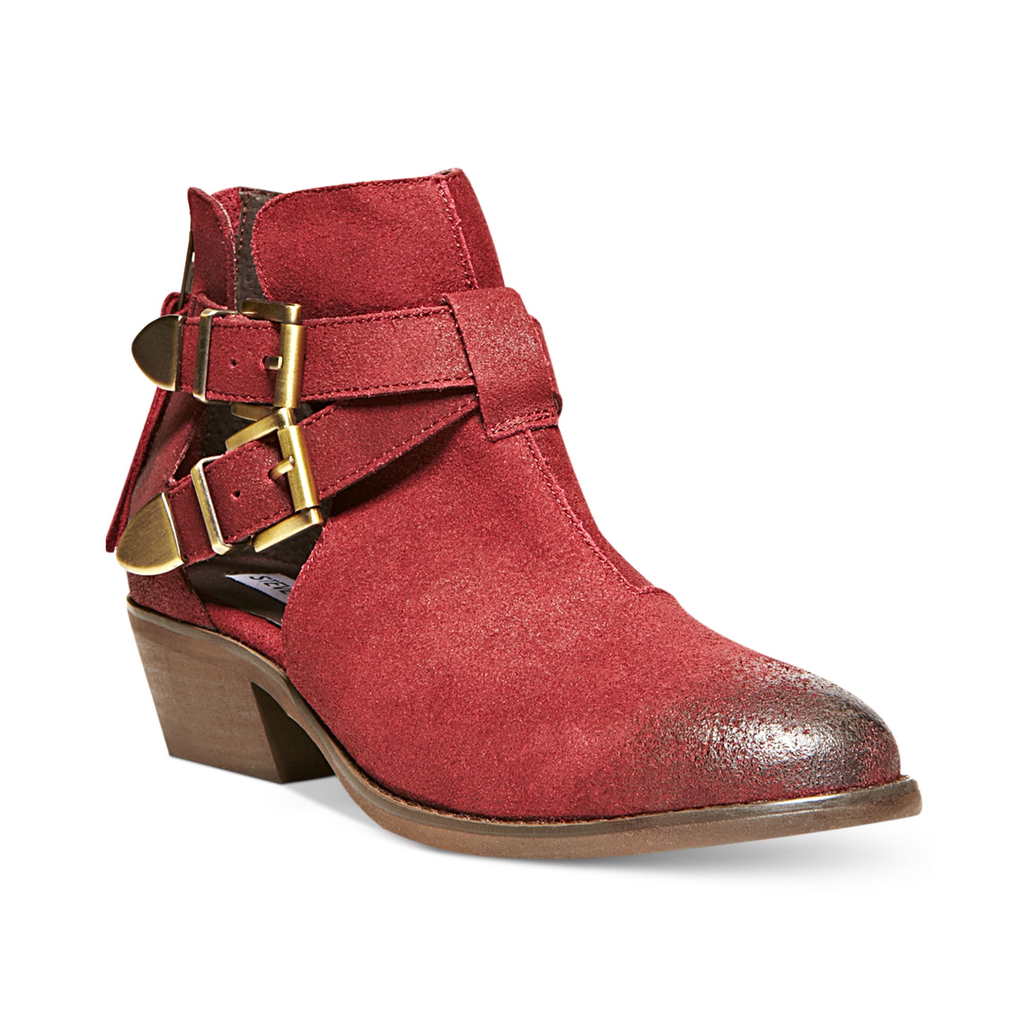 steve madden gratify suede platform booties