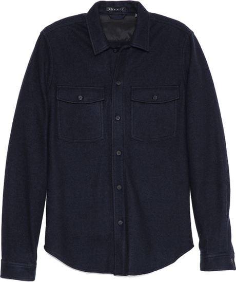 theory rye overshirt