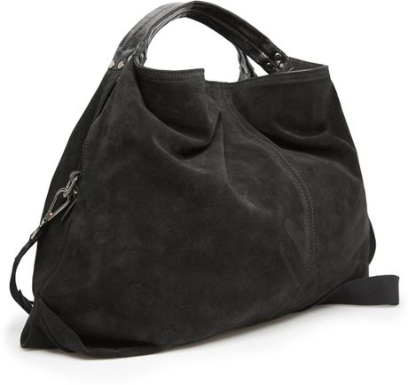 Black Suede Hobo Bag | SEMA Data Co-op