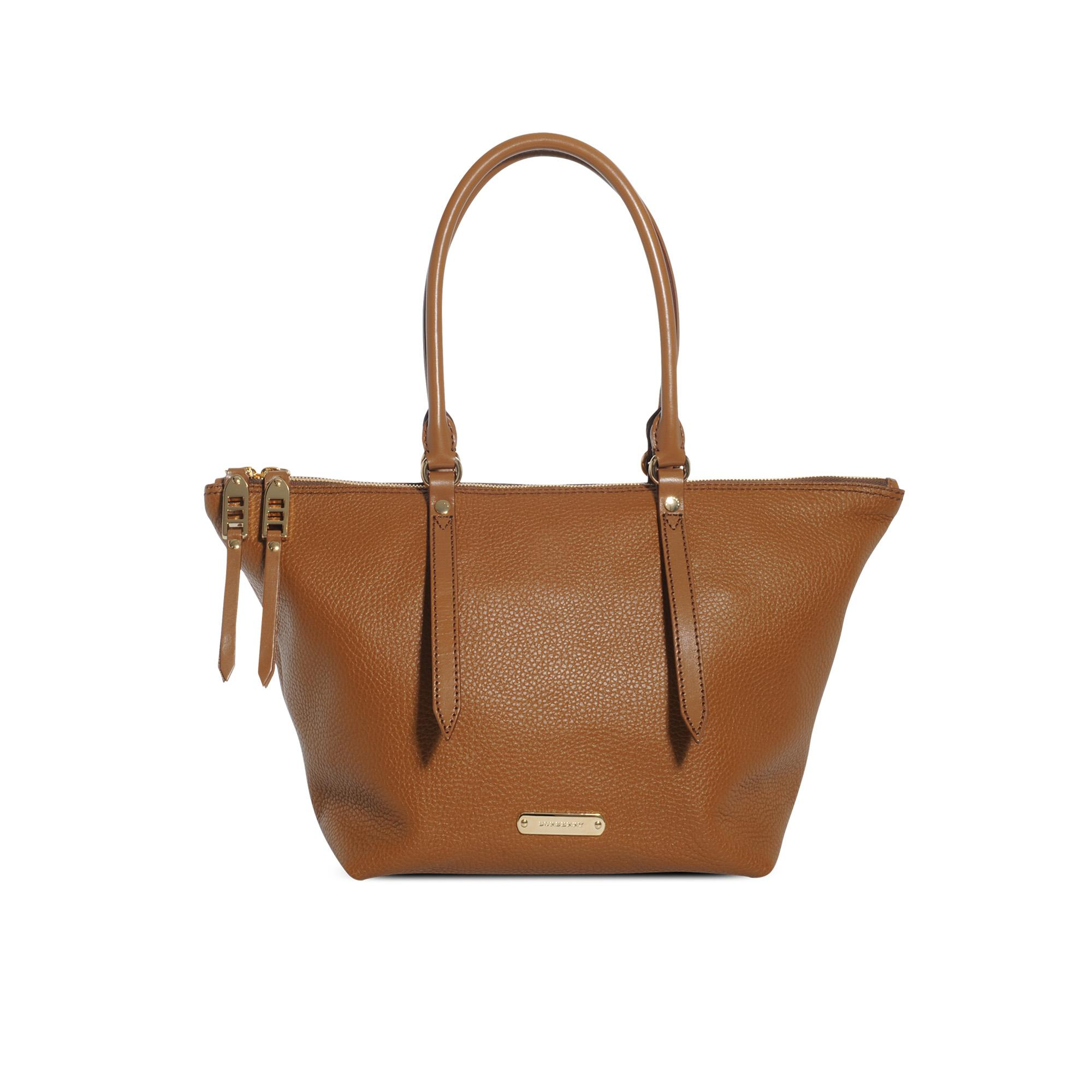 Burberry Small Salisbury Tote in Brown (camel) | Lyst