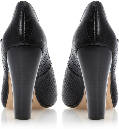 black block heel mary janes