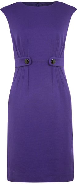 Precis Petite Purple Pintuck Dress in Purple