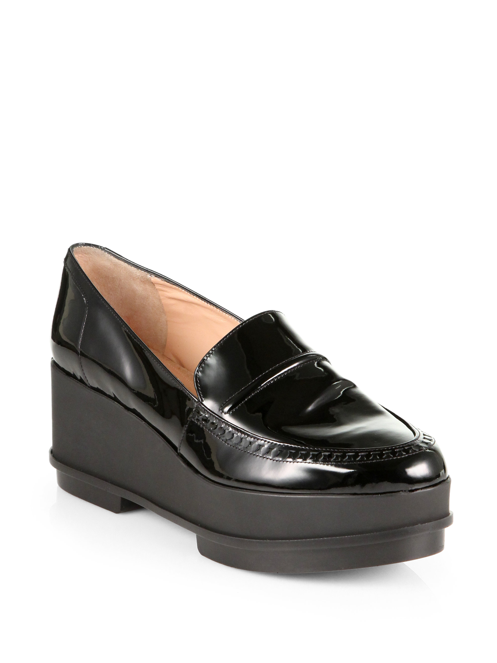 designer platform loafers