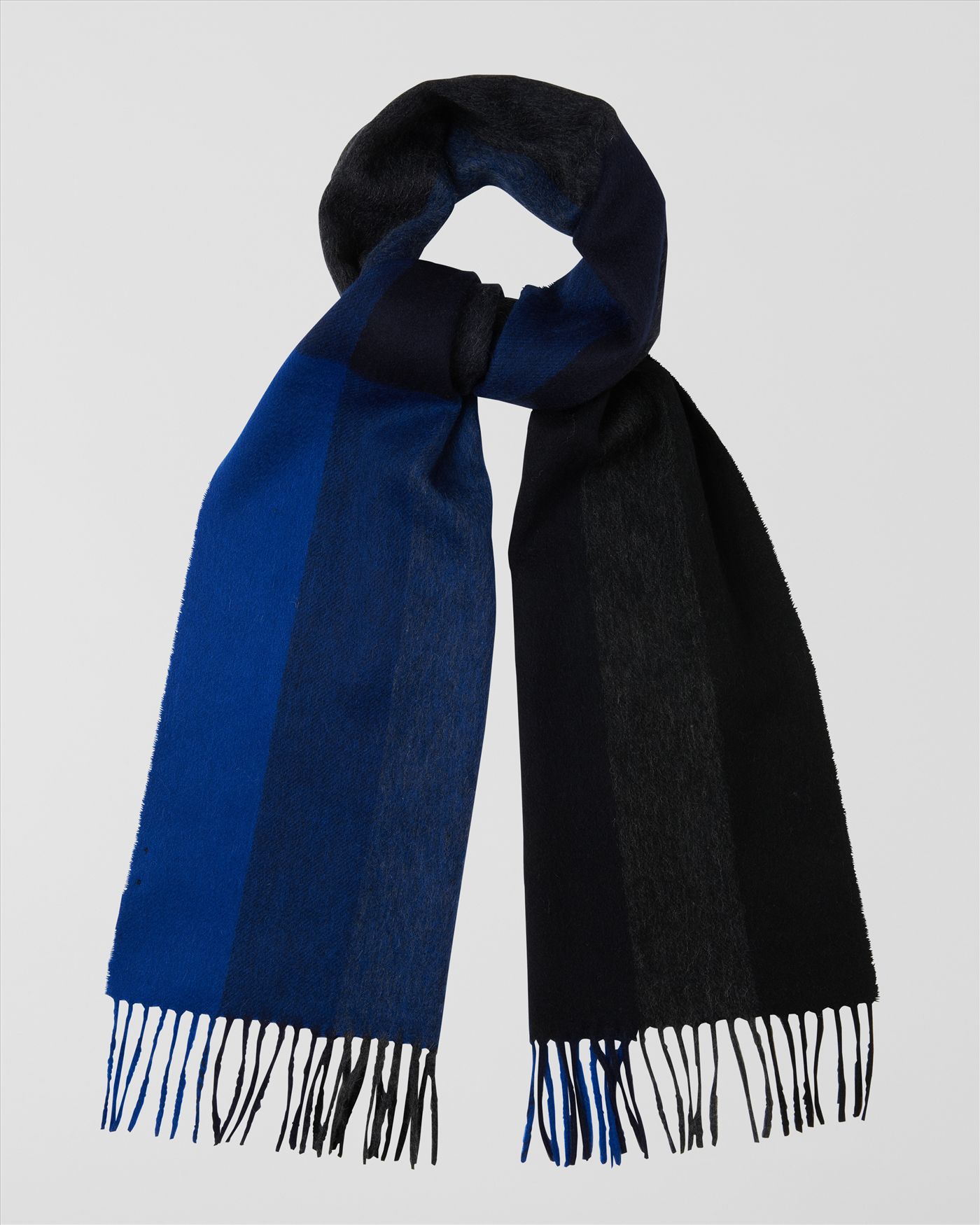 Jaeger Ombre Wool Cashmere Scarf in Blue for Men (Navy) Lyst