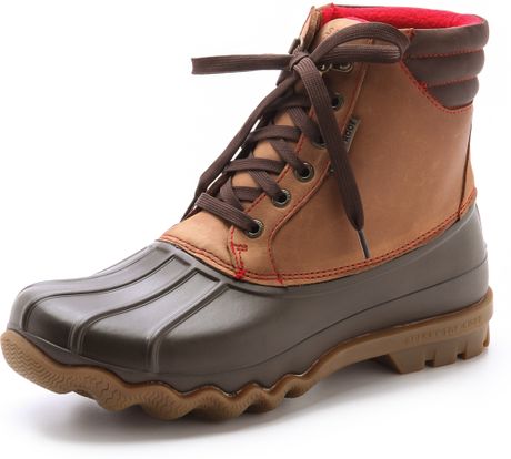 brown duck boots men