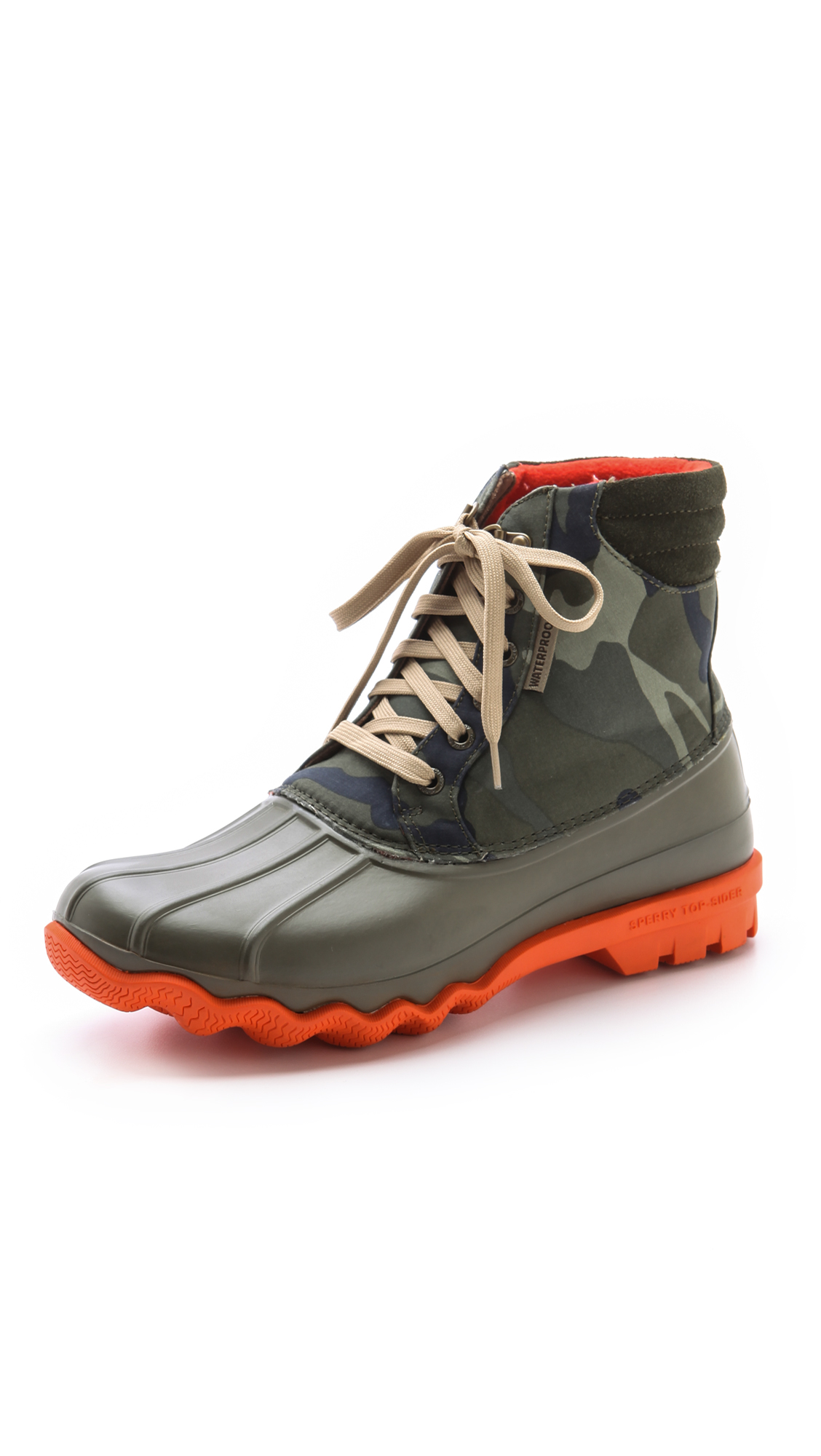 camo sperry shoes