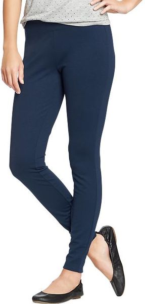 Old Navy Ankle Zip Ponte Knit Pants in Blue (Ink Blue) | Lyst