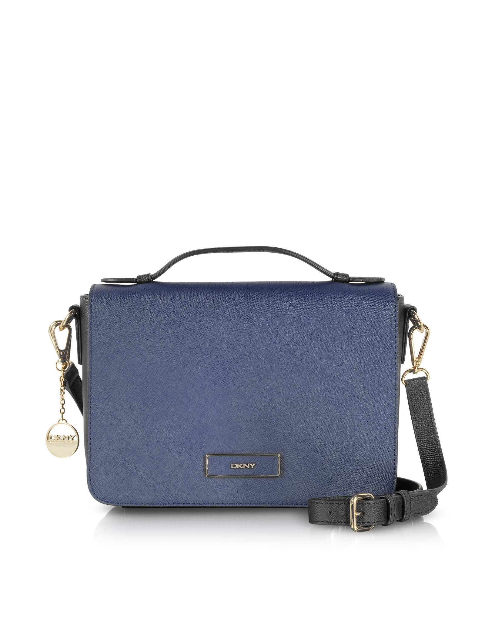 bright blue shoulder bag