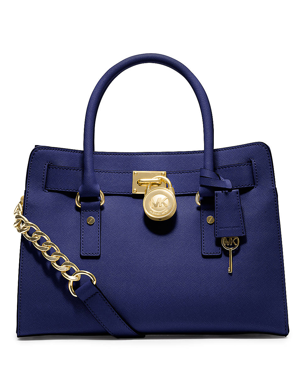 Michael Michael Kors Hamilton East West Leather Satchel Bag in Blue ... Michael Michael Kors Hamilton East West Leather Satchel Bag in Blue ...
