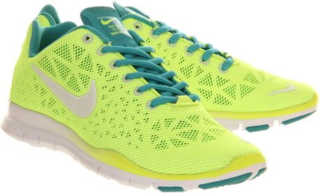 nike free neon yellow