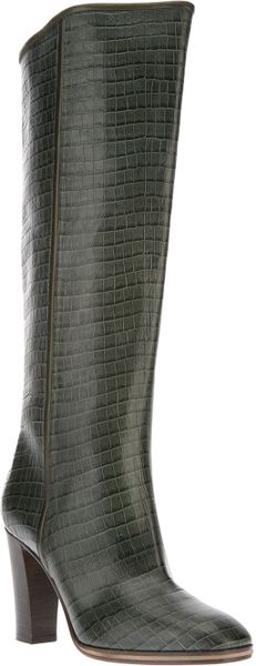 charles david softie lizard embossed knee high boot