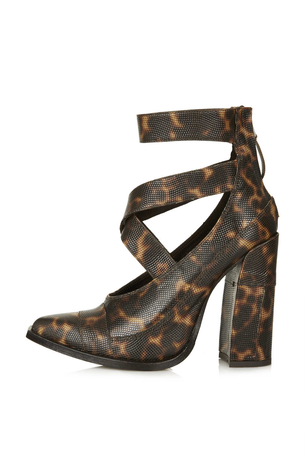 tan brown strappy heels