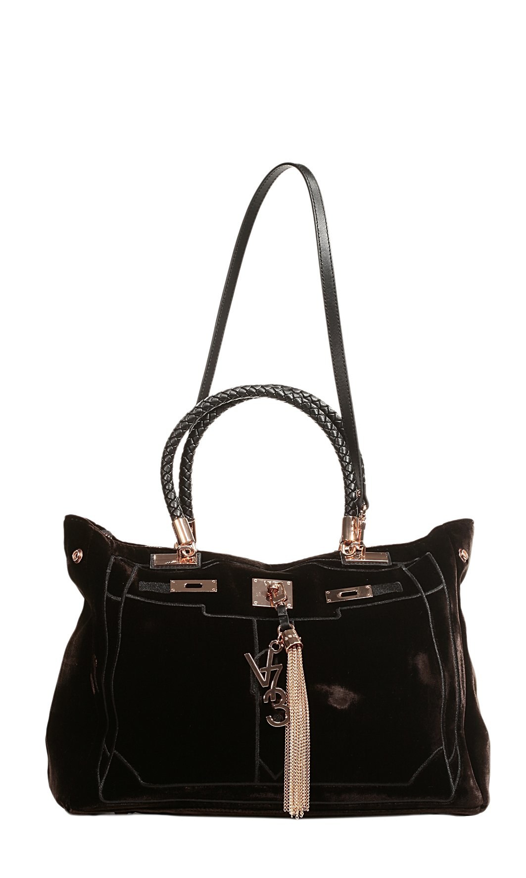 V73 Bag Shopping Bag Velvet Embroidery in Black (wheat) Lyst
