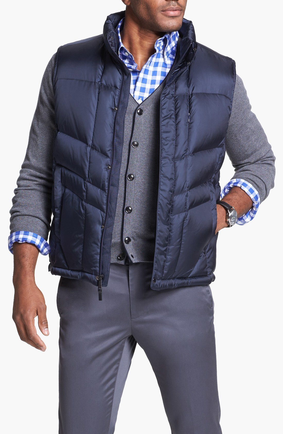 Tumi Pack A Way Down Vest in Blue for Men (Navy) | Lyst